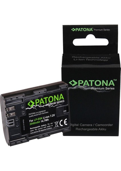 Premium Batarya Canon LP-E6N Için