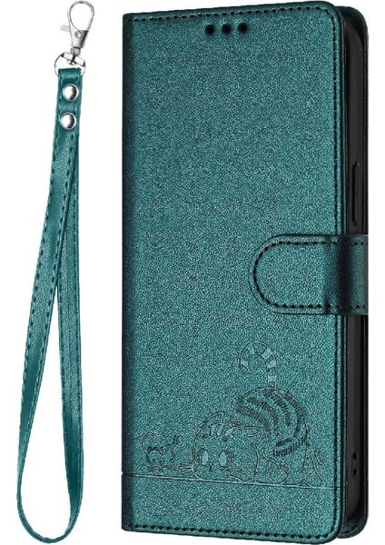 IPhone Xr Kedi Rfıd Cüzdan Kapak Çevirin Kart Yuvası Tutucu Kickstand (Yurt Dışından)