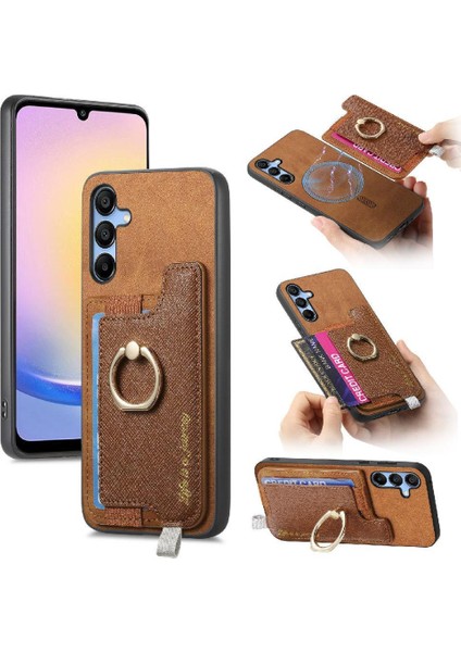 Samsung Galaxy A25 Manyetik Halka Standı Tutucu Magsafe Uyumlu (Yurt Dışından)