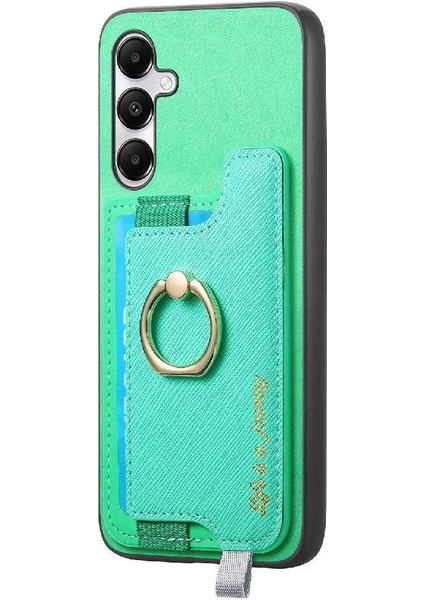 Samsung Galaxy A05S Cüzdan Manyetik Halka Standı Tutucu Magsafe Için Kılıf (Yurt Dışından)