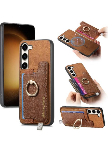 Samsung Galaxy S23 Artı Cüzdan Manyetik Halka Standı Tutucu Magsafe (Yurt Dışından)