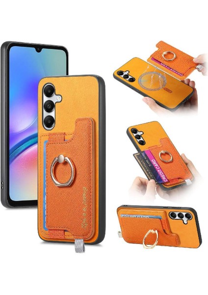 Samsung Galaxy A05S Cüzdan Manyetik Halka Standı Tutucu Magsafe Için Kılıf (Yurt Dışından)