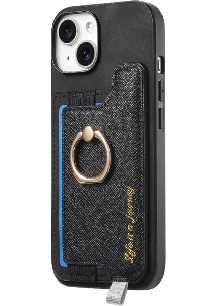 IPhone 14 Için Kılıf Halka Standı Tutucu Manyetik Cüzdan Magsafe Uyumlu (Yurt Dışından)