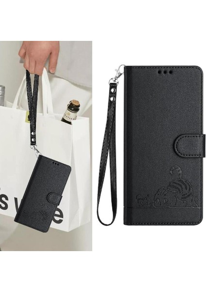 IPhone Xs Max Cüzdan Kapak Çevirin Kart Yuvası Tutucu Kickstand Kedi (Yurt Dışından)