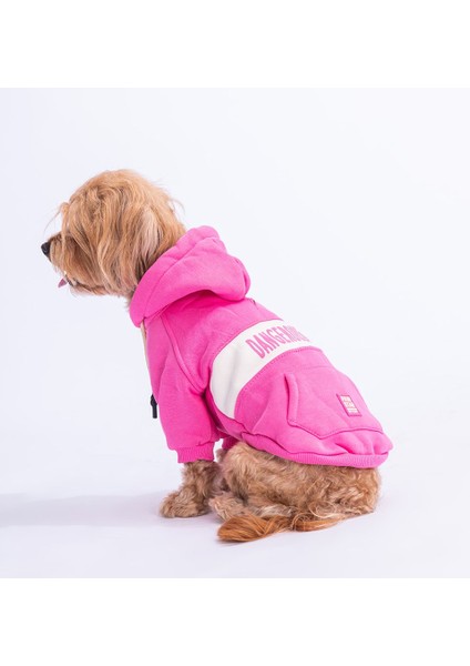 Pembe Cute Hoodie Küçük ve Orta Irk