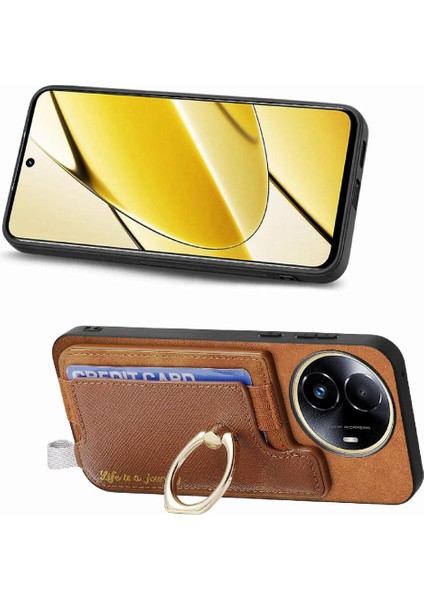 Realme 11 5g Manyetik Magsafe Uyumlu Halka Standı Tutucu Cüzdan Için Kılıf (Yurt Dışından)