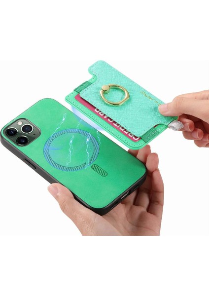 IPhone 11 Için Kılıf Pro Max Manyetik Magsafe Uyumlu Halka Standı Tutucu (Yurt Dışından)