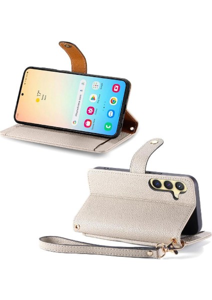 Samsung Galaxy S24 Artı Kordon Fermuar Cüzdan Deri Kılıf Aşk (Yurt Dışından)
