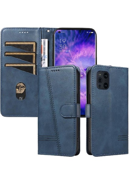 Oppo Için Filp Durumda Kredi Kartı Yuvası Cüzdan Telefon Kılıfı Pu ile X5 Pro Bulmak (Yurt Dışından)