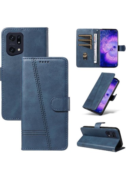 Oppo Için Filp Durumda Kredi Kartı Yuvası Cüzdan Telefon Kılıfı Pu ile X5 Pro Bulmak (Yurt Dışından)