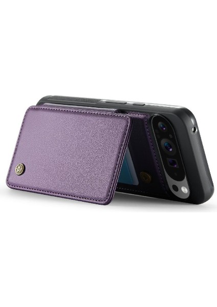 Google Piksel 9 Pro Xl Için Flip Case Pu Deri Ince Darbeye Vaka Kartı (Yurt Dışından)