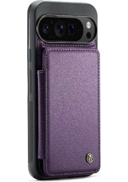 Google Piksel 9 Pro Xl Için Flip Case Pu Deri Ince Darbeye Vaka Kartı (Yurt Dışından)