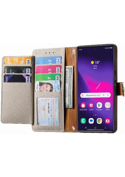 Samsung Galaxy S24 Ultra Aşk Fermuar Deri Kılıf Cüzdan (Yurt Dışından)