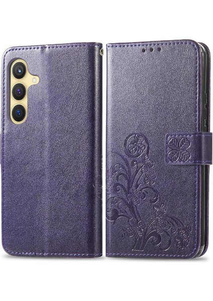 Samsung Galaxy S24 Kısa Kayış Dört Yapraklı Yonca Deri Kılıf (Yurt Dışından) fiyatları