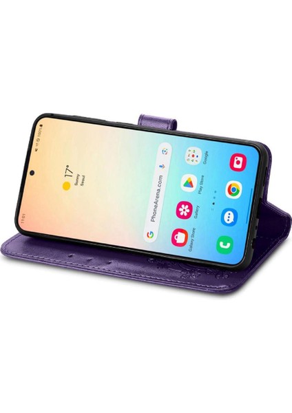 Samsung Galaxy S24 Kısa Kayış Dört Yapraklı Yonca Deri Kılıf (Yurt Dışından) modelleri