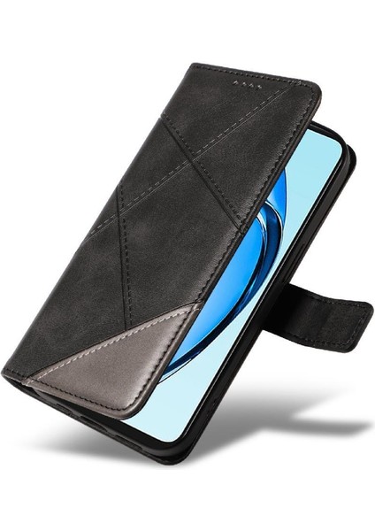 Elmas Dikiş ve Kart Yuvası Deri ile Oppo A60 4g Için Flip Case (Yurt Dışından)