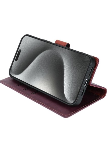 IPhone Xs Max Çift Katmanlı Koruma Için Flip Case Yan Cep Kart Yuvaları (Yurt Dışından)