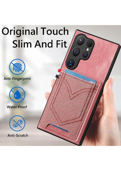 Samsung Galaxy S24 Ultra Manyetik Araç Montaj Kot Cep Tasarımı (Yurt Dışından)