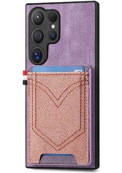Samsung Galaxy S24 Ultra Manyetik Araç Montaj Kot Cep Tasarımı (Yurt Dışından)