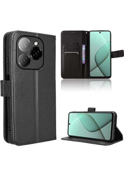 Tecno Spark 20 Pro 5g Kapak Kart Tutucu Kickstand Manyetik Cüzdan Için Kılıf (Yurt Dışından)