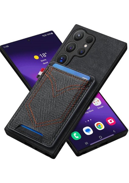 Samsung Galaxy S24 Ultra Manyetik Araç Montaj Kot Cep Tasarımı (Yurt Dışından)