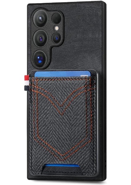 Samsung Galaxy S24 Ultra Manyetik Araç Montaj Kot Cep Tasarımı (Yurt Dışından)