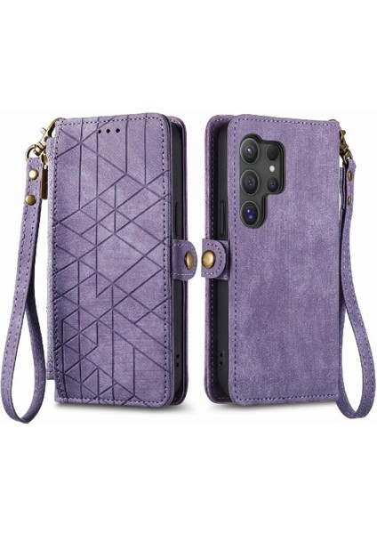 Samsung Galaxy S24 Için Flip Case Ultra Deri Kılıf Darbeye Basit (Yurt Dışından)