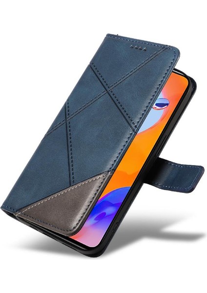 Elmas Dikiş Deri Telefon ile Xiaomi Redmi Not 11 4g Için Flip Case (Yurt Dışından) modelleri