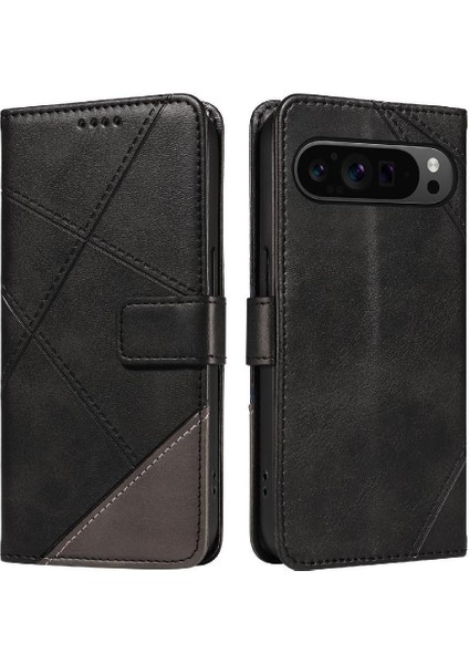 Google Pixel 9 Pro Yüksek Kalite ve Elmas ile Kart Yuvası Için Flip Case (Yurt Dışından)