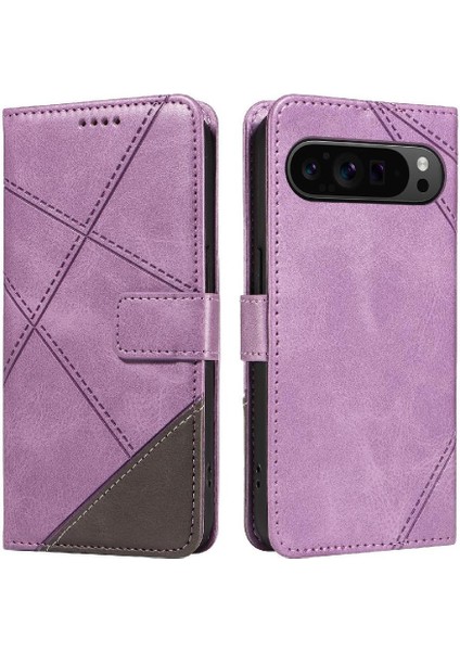Google Pixel 9 Pro Yüksek Kalite ve Elmas ile Kart Yuvası Için Flip Case (Yurt Dışından)