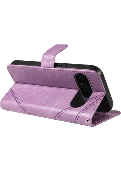 Google Pixel 9 Pro Yüksek Kalite ve Elmas ile Kart Yuvası Için Flip Case (Yurt Dışından)