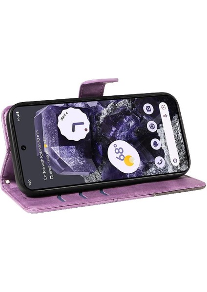 Google Pixel 9 Pro Yüksek Kalite ve Elmas ile Kart Yuvası Için Flip Case (Yurt Dışından)