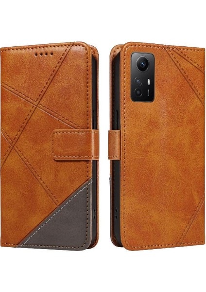 Elmas Dikiş Deri Telefon ile Xiaomi Redmi Not 11 4g Için Flip Case (Yurt Dışından)