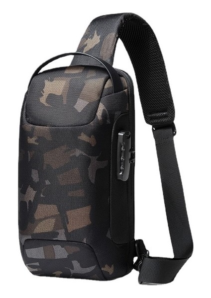 Bange Erkekler Tek Omuz Çapraz Motor Çantası Hırsızlık USB Şarj (Yurt Dışından)