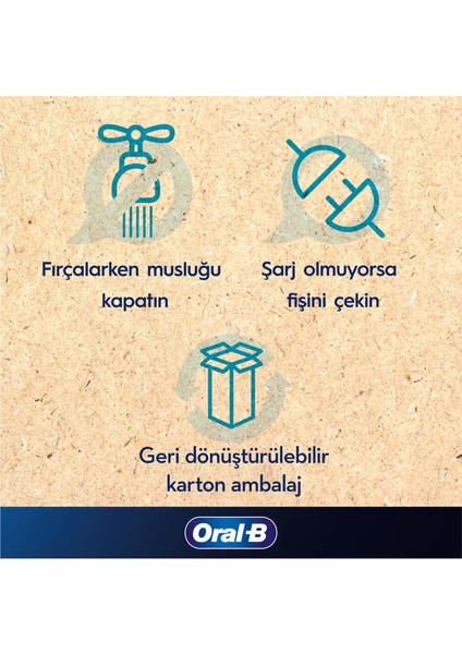 Pro 3500 Şarj Edilebilir Diş Fırçası Siyah + Başlık