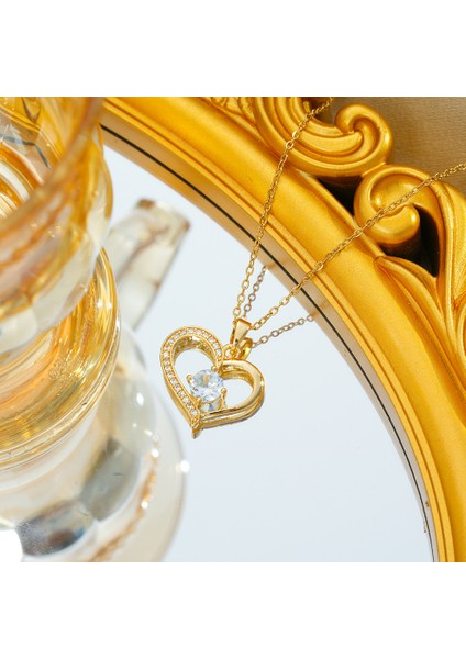 Çok Yönlü Internet Ünlü Kolyesi Üst Düzey Tasarım Zirkon Köprücük Kemiği Zincir Kolye (Yurt Dışından)