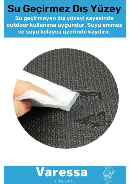 Premium Konforlu Taşıma Askılı Çift Taraflı Zemin Çadır Uyku Kamp Matı Yer Minderi 16MM