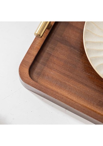 40CM Dekoratif Bambu Yemek Servis Tepsisi (Yurt Dışından)