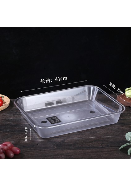 41 cm Şeffaf Servis Tepsisi Servis Tabakları Servis Tabakları Tabaklar (Yurt Dışından)