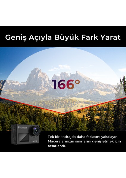 SJ6 Legend WiFi 4K UHD 16MP 166° 2” Dokunmatik Geniş Ekran Sanal Jiroskop Sabitleme 1000mAh Geniş Batarya 240 FPS Ağır Çekim 30 Metre Su Geçirmez Kılıflı Aksiyon Kamerası Gümüş fırsatları