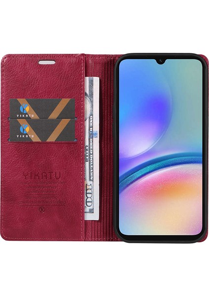 Samsung Galaxy A05S 4g Damla Damlı Deri Cüzdan Manyetik Kapak Kapağı (Yurt Dışından)