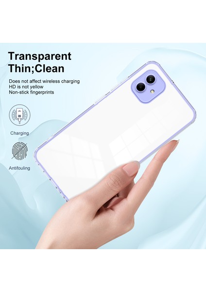 Samsung Galaxy A05 4g Tpu + Pc Şeffaf Telefon Geri Kapak (Yurt Dışından)