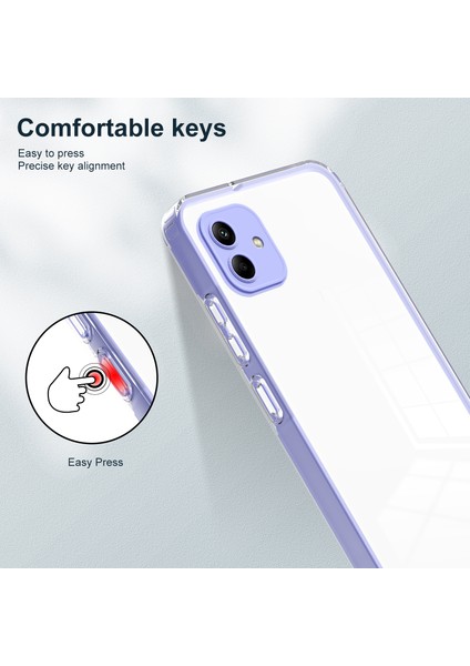 Samsung Galaxy A05 4g Tpu + Pc Şeffaf Telefon Geri Kapak (Yurt Dışından)