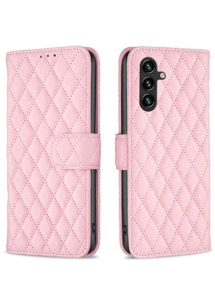 Samsung Galaxy A35 5g Rhombus Izgara Deri Kapağı (Yurt Dışından)