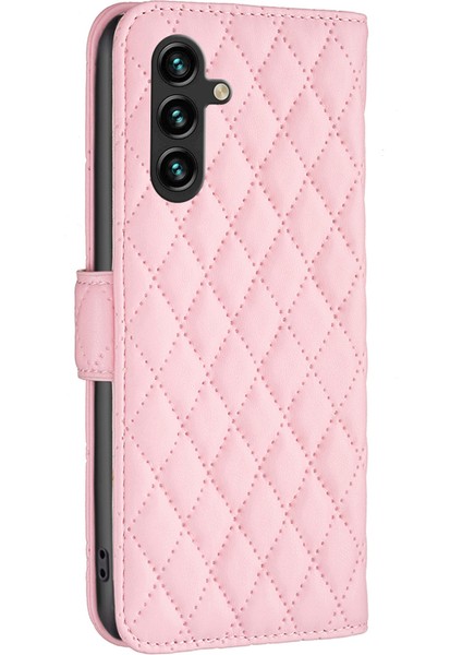 Samsung Galaxy A35 5g Rhombus Izgara Deri Kapağı (Yurt Dışından)