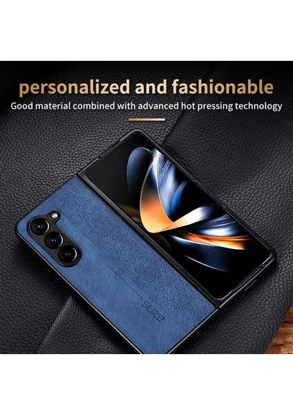 Samsung Galaxy Z Fold6 5g Pu Deri + Sert Pc Kaymaz Kavrama Telefon Kapağı (Yurt Dışından)