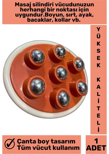Premium Yüksek Kaliteli Kompakt Tüm Vücut Kullanımına Uygun Bilyeli Silindir Masaj Aleti