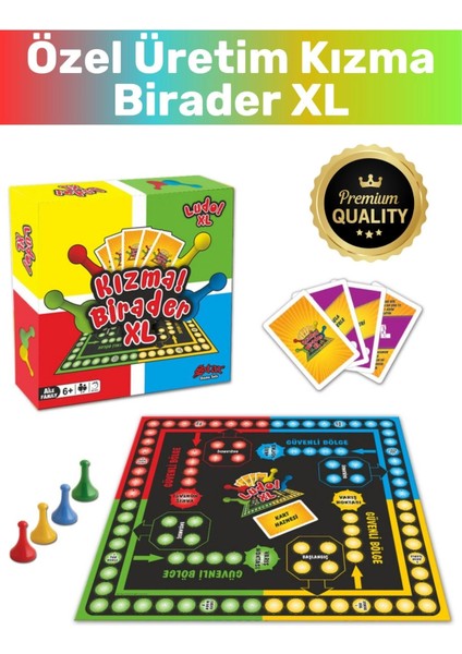 Yılbaşı Eğitici Zeka Geliştirici Strateji Oyunu 2-4 Kişilik Xl Kızma Birader