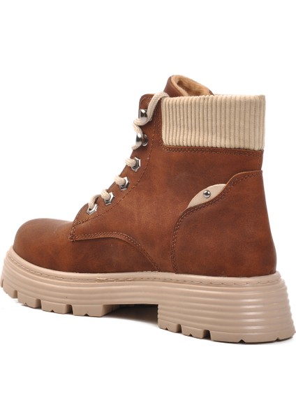 Kahve-Bej Bağcıklı Kadın Bot FO223 G fırsatları