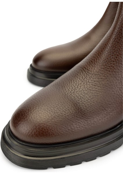 Erkek Hakiki Deri Kahverengi Bot Ayakkabı 205 5474 Erk Ayk SK24-25 A.kahve modelleri